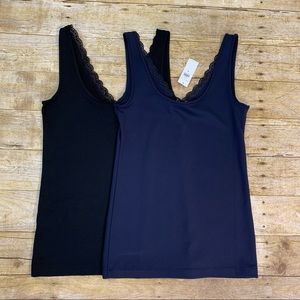 Two Banana Republic Lace Camisoles